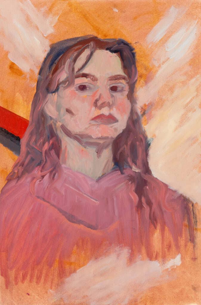 oil portrait of a young woman